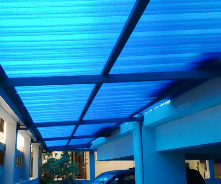 Aplicación de la lámina polylit